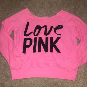 Pink brand pink crew neck